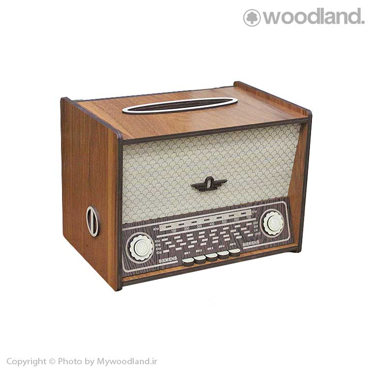 جعبه دستمال کاغذی طرح رادیو کلاسیک