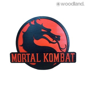 دیوارکوب مورتال کامبت،تابلو لوگو Mortal Kombat، دکور اتاق گیمینگ مدل 10175